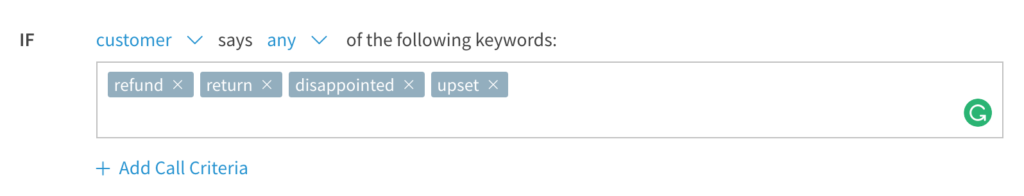 Setting up keyword rules for keyword spotting